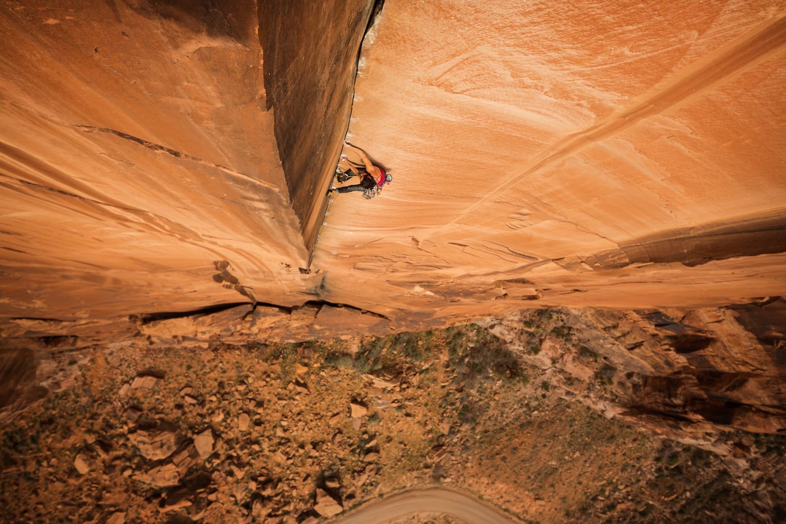 Tombstone BASE Climb, 2 of 3.
A proud line up a proud wall, Kane Creek Canyon, Utah.