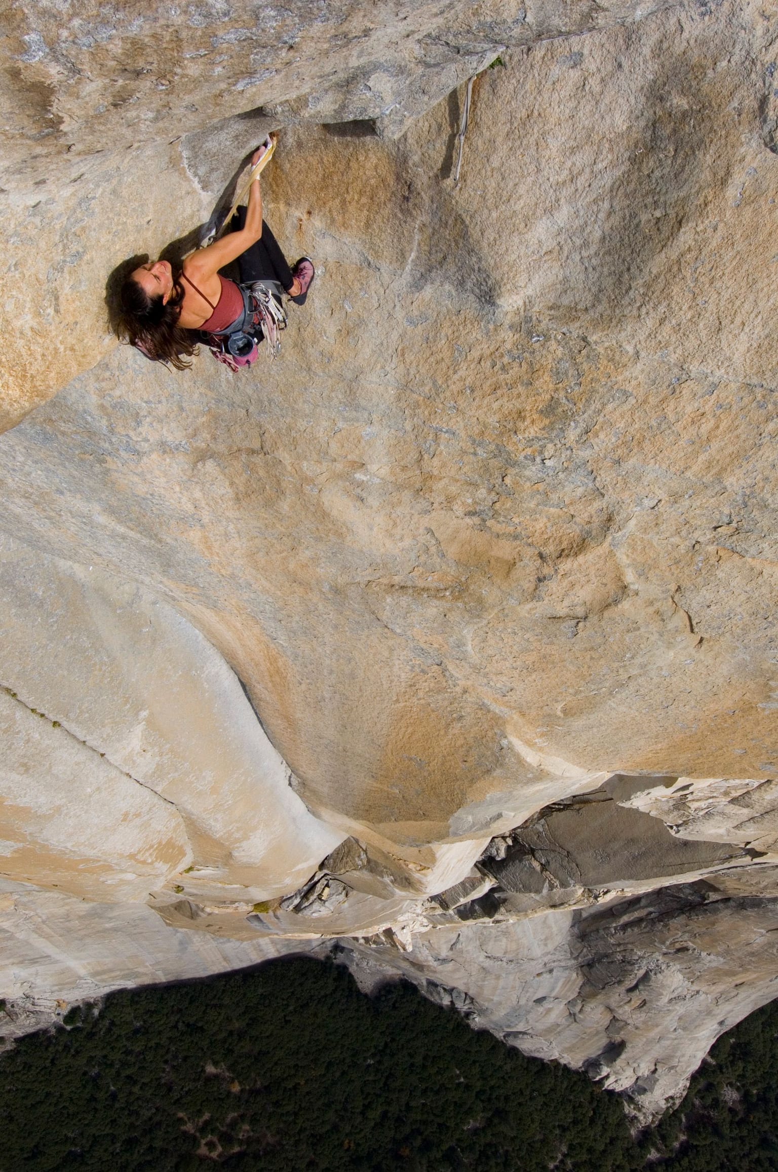 Salathe Wall Free 2005.
If Free Rider in a day went perfectly and surprisingly to plan, freeing the Salathe was the complete opposite. It basically turned into a knockdown dragout fight to the death.
I had a good plan—2 climbing days with 2 rest days on the wall to get to the headwall, which is the real business of the Salathe. Hauling a minimal bag, I would get there fairly fresh and ready to give ‘er on the headwall.
As soon as we got launched on the wall, an early season storm hit. We waited it out, wondering if bailing made more sense, and then kept going.
It was several days in by the time I reached the Salathe Roof which is kind of the price of admission to the Headwall, and I was worn down after cold days with not quite enough clothing or food. I fell on the last moves, pawing over a sloping bulge and then flying into the air. Which meant another unplanned day, going back down to climb it again in the morning….
The best laid plans o’ mice and men gang aft agley 🐭🥺
📷 Jimmy Chin