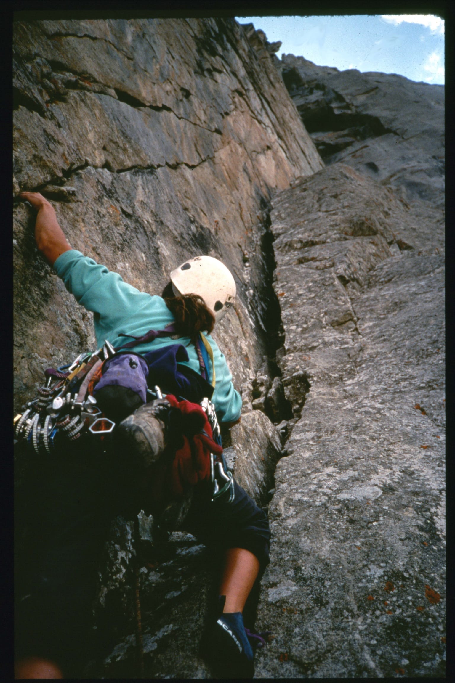 Aksu Valley, Kyrgyzstan 1997. Another beautiful line on another beautiful peak.