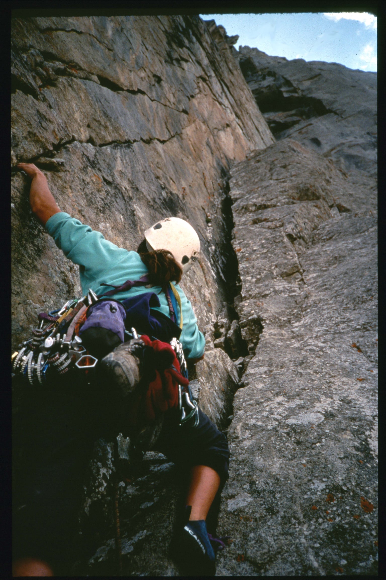 Aksu Valley, Kyrgyzstan 1997. Another beautiful line on another beautiful peak.