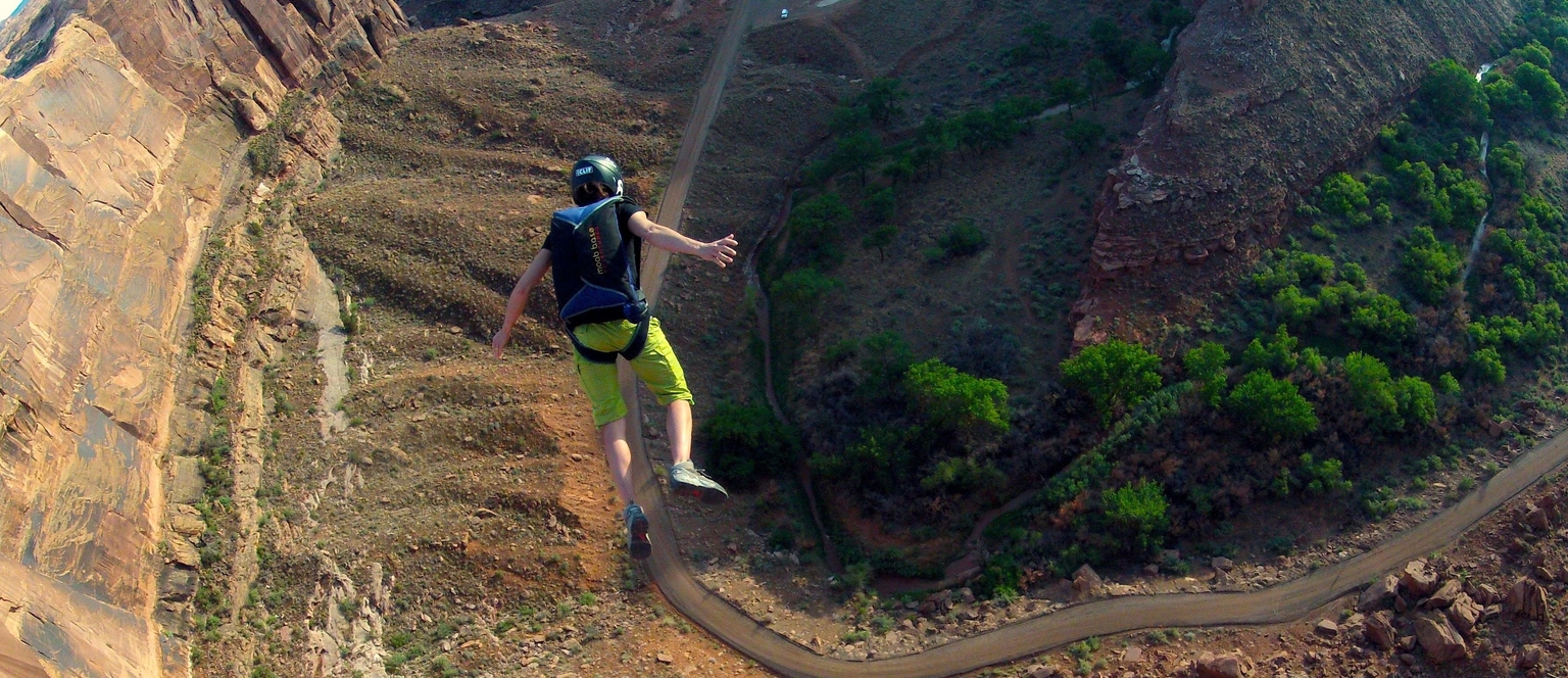 Steph BASE jump