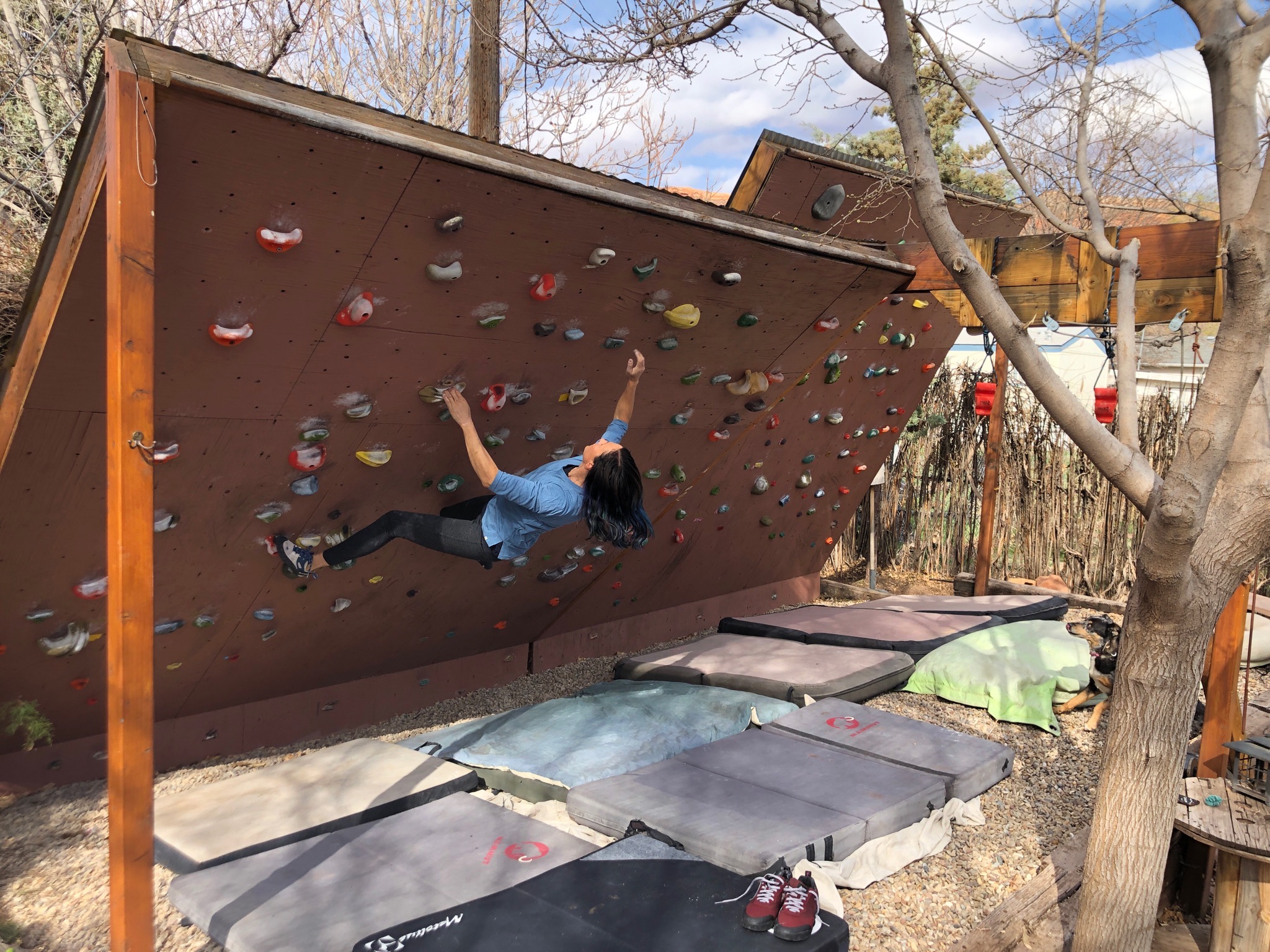 outdoor bouldering wall